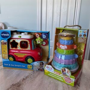 Sort & Go Smart Car and stacking toy